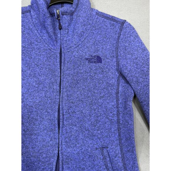 The North Face Purple Full Zip Fleece Jacket Women’s Small - Picture 6 of 6